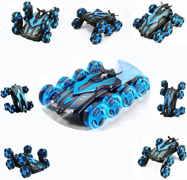 YR282828 Remote Control RC Stunt Car Toy with 360 Spin Flip Cool Ligh