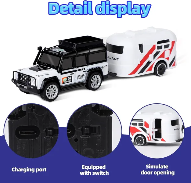YR289938 Mini Alloy Off-Road Remote Control Car for Kids 164 Scale 2.