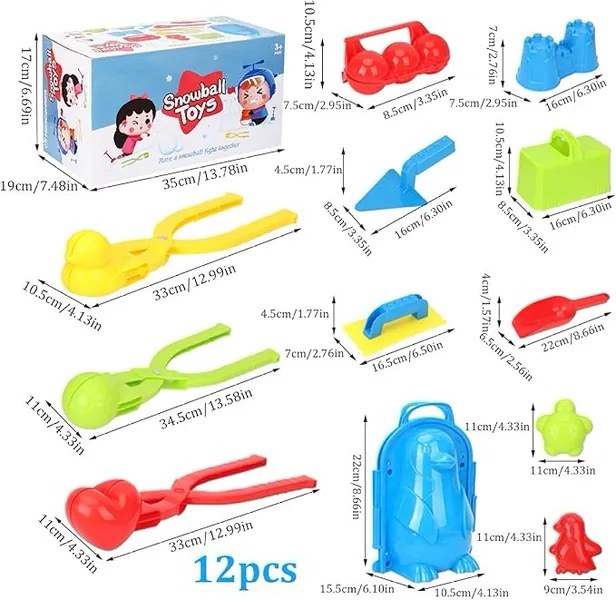 YR306122 Outdoor Plastic Snow Toys for 5 to 7 Year Olds-Early Learnin