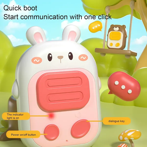 YR286654 Indoor Outdoor Wireless Silent Kids Walkie Talkies 2PCS Wire
