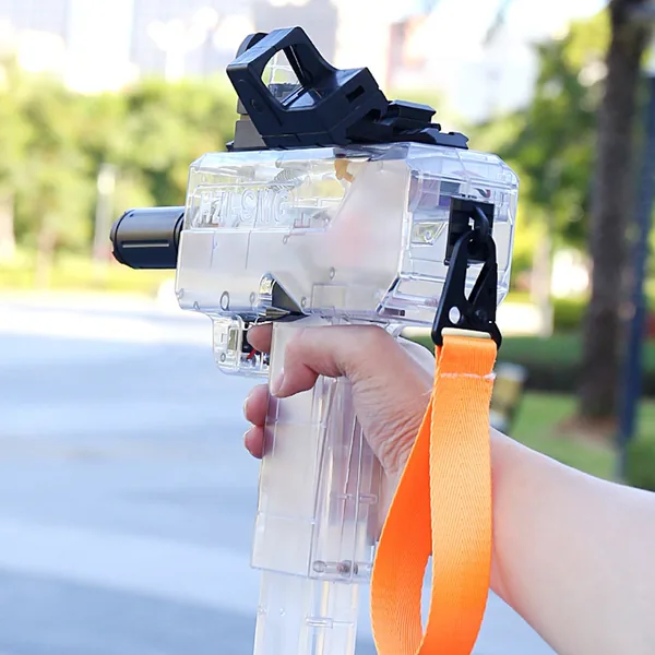 YR265624 Electric Water Gun Automatic Squirt Gun Uzi Water Battery Po