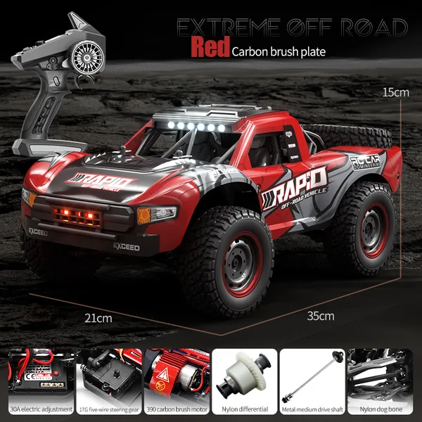 YR272890 50+km/h 1:14 2.4G Remote Control Car High-speed RC Car RC Tr