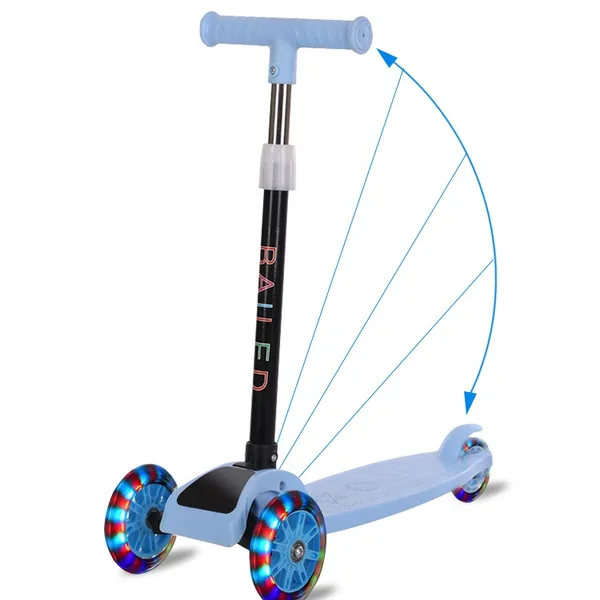 YR186771 3-Wheel PU Wheel Scooter with Light Ride-On Car for 3-5 Year