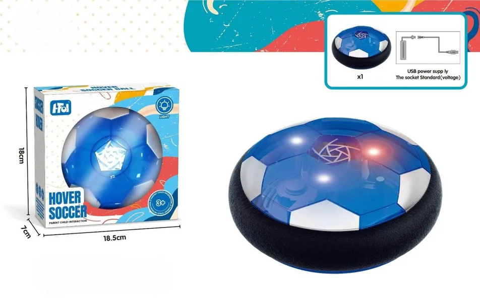 YR304631-Outdoor Toy Light-up 18cm Hover Soccer Ball With Football Net Gate Indoo