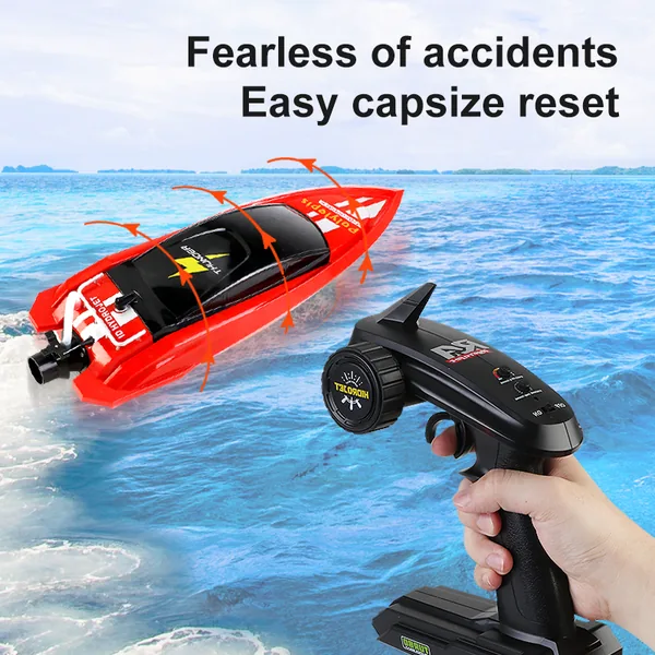 YR261702 Remote Control Boat for Lake and Grass Shallow Streams,high