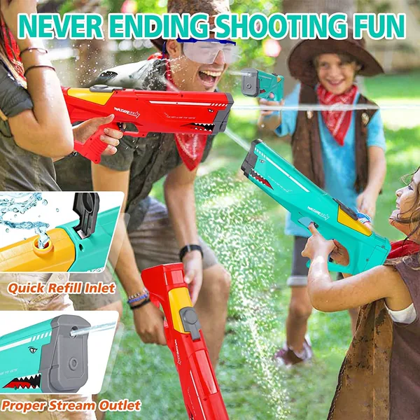 YR266689 Songkran Electric Water Gun Automatic Reload Water Squirt Gu