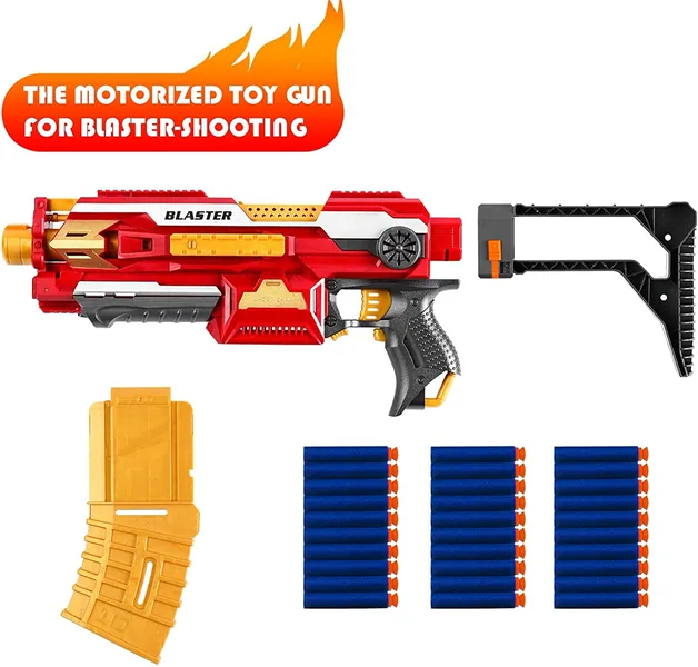 SB524A Motorized Blaster Toy Gun Electric Automatic Shooting Toys S