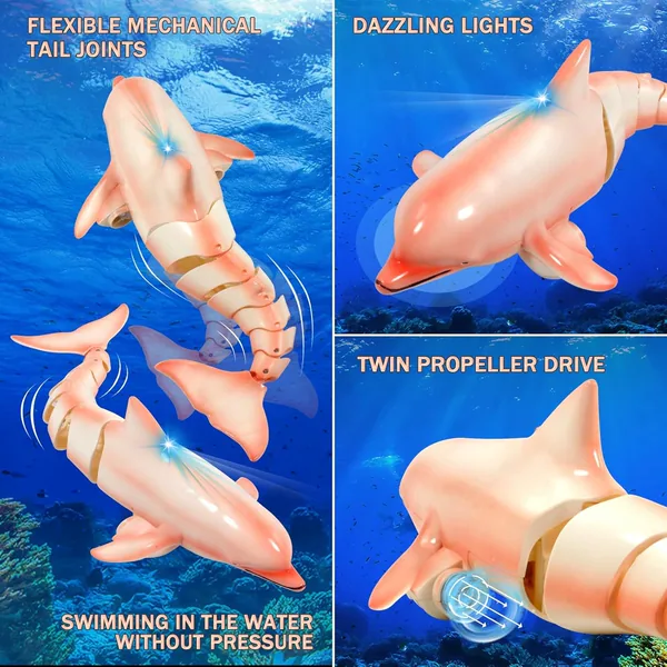 YR305031 2.4G RC Dolphin Toy Remote Control Shark Pool Toy Animals Rc