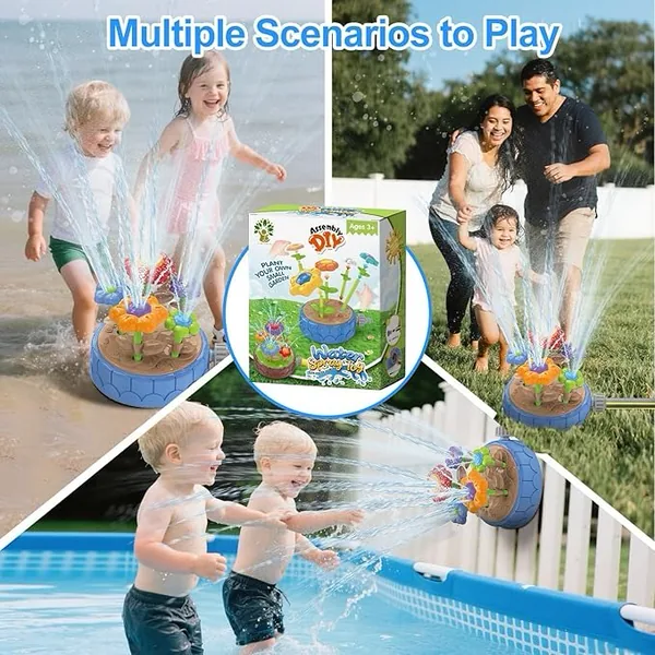YR334372 DIY Flowers Water Sprinklers Outdoor Toy Durable and Fun Kid