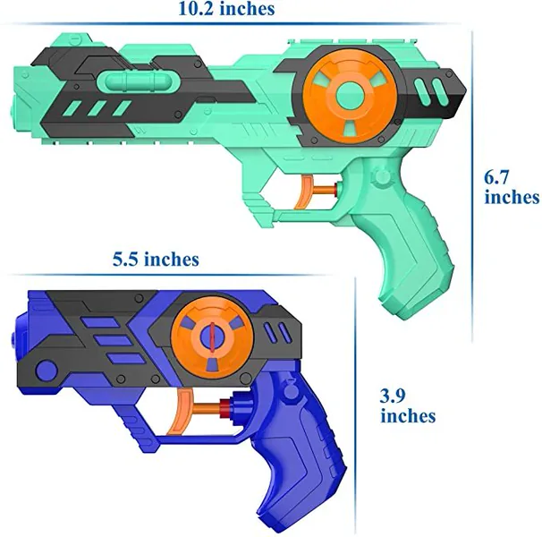 YR255835 2 Pack Two-in-One Super Soaker Blaster Squirt Guns Electric