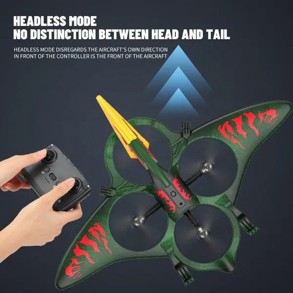 YR290509 2.4G RC Pterosaur Glider Drones 360 Degrees Rotation Stunt F