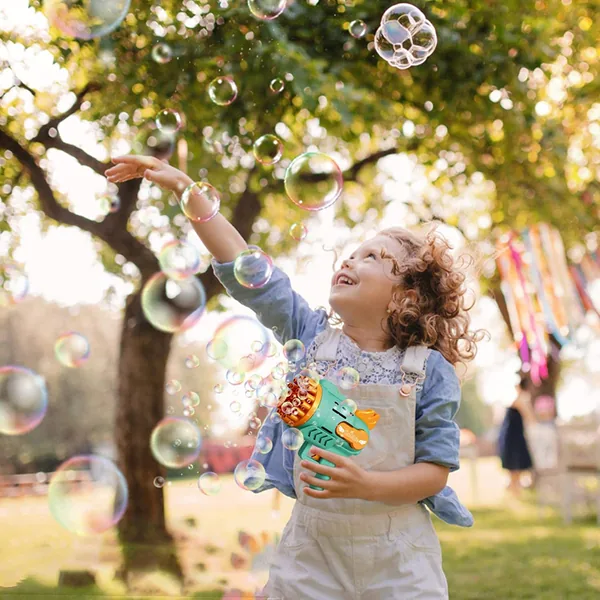 YR257866 29 Hole Hand Bubble Blaster Favors Toy Electric Bubble Machi