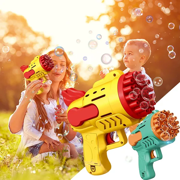 YR257866 29 Hole Hand Bubble Blaster Favors Toy Electric Bubble Machi