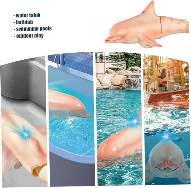 YR305031 2.4G RC Dolphin Toy Remote Control Shark Pool Toy Animals Rc