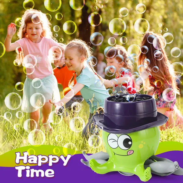 YR254750 Octopus Bubble Blower Machine for Kids Outdoor Outside Play,