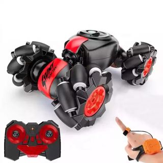 2.4g Remote Control Car 360 Rolling Double Side Running Newest Watch Control Stunt Hand Gesture Rc Car Toy