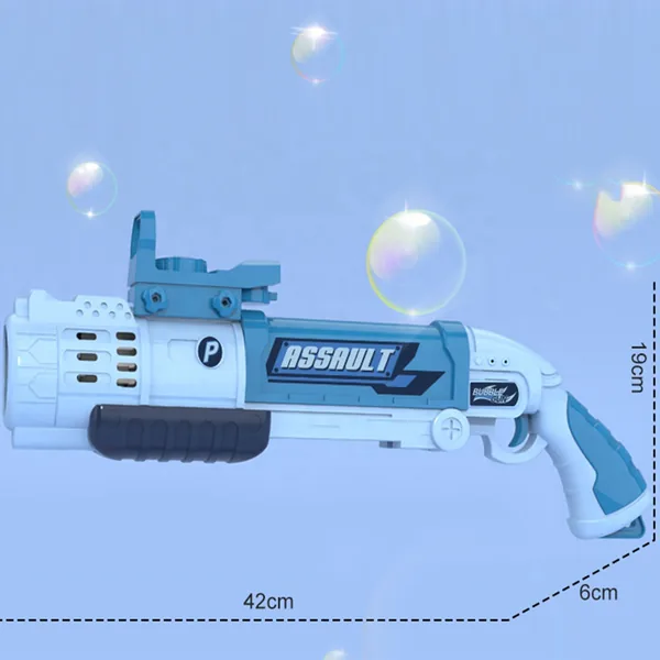 YR254753 Bubble Gun 10 Holes with Refill Solution, Automatic Bubble G