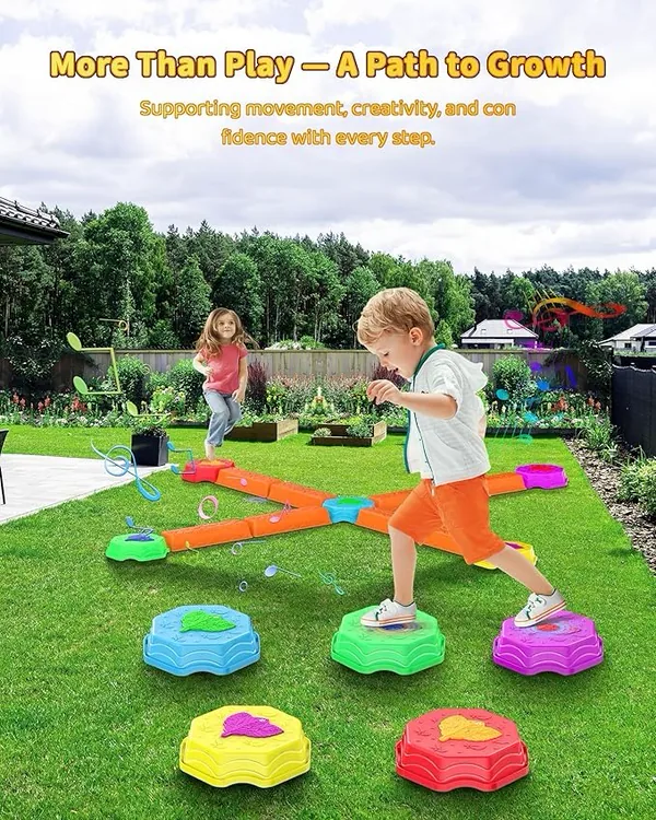 YR338354 Balance Beams Stepping Stones for Kids 13 Piece Light up Mus
