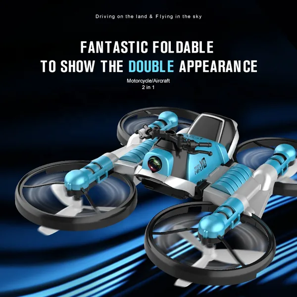 YR185875 2 in 1 High Speed Flying Car HD Aerial Camera Rc Helicopter