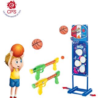 Kids Toy Air Gun Shooting Target With Basketball Hoop Indoor Sport Toy for Boys and Girls