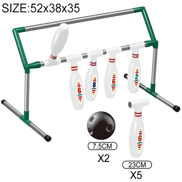 YR304613 Kids Bowling Racks Set Indoor and Outdoor Games With Light-u