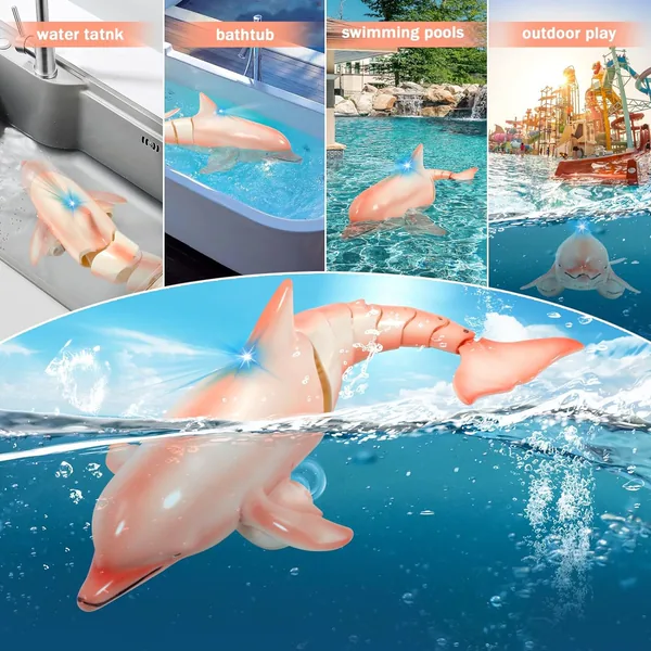 YR305031 2.4G RC Dolphin Toy Remote Control Shark Pool Toy Animals Rc