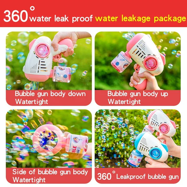 YR258141 Space Dinosaur Automatic Plastic Bubble Launcher Gun Bubbles