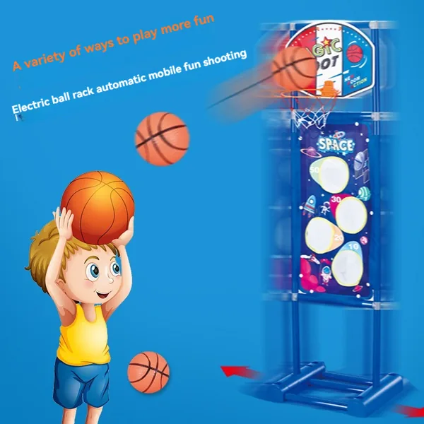 YR307983 Kids Toy Air Gun Shooting Target With Basketball Hoop Indoor
