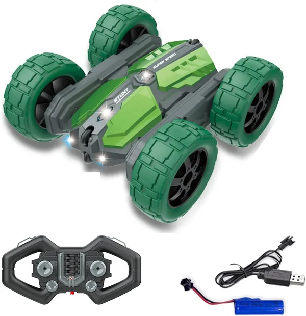 YR282830 Double Sided 360 Rotating RC Car Music-Light-Up Outdoor Toy