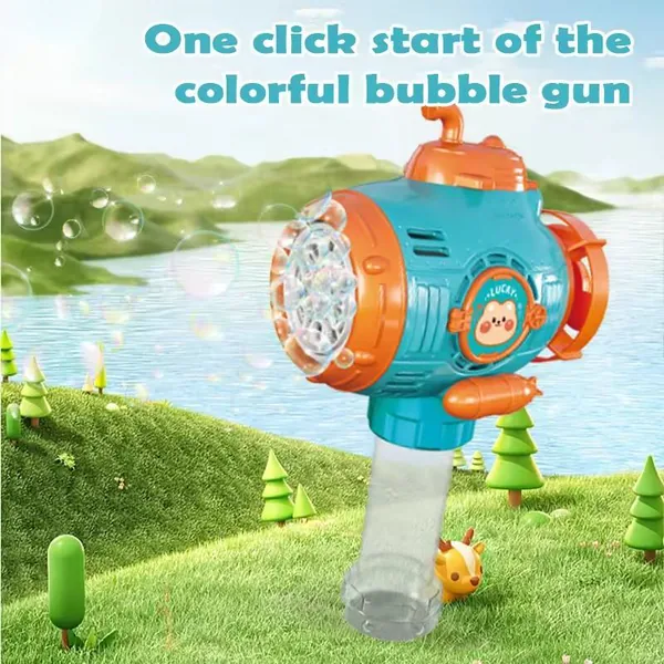 YR301921-Outdoor Toy New Outdoor Electric Light up Plastic Bubble Machine for Chi