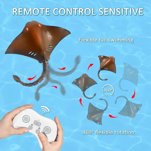 YR305027 Remote Control Shark Toy Animals for Kids RC Shark for Pool