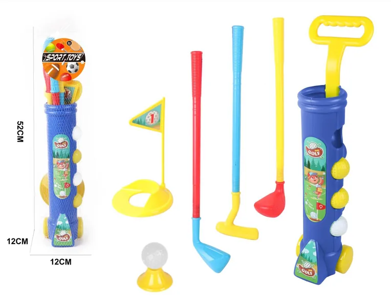 YR304965-Outdoor Toy Mini Golf Club Set Plastic Outdoor Exercise Toy with Golf Ca