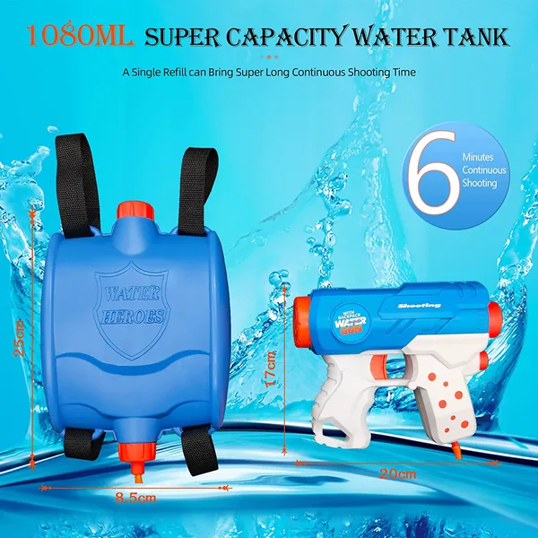 YR118911-2 Songkran Fast Closing Battery Operated Electric Super Water