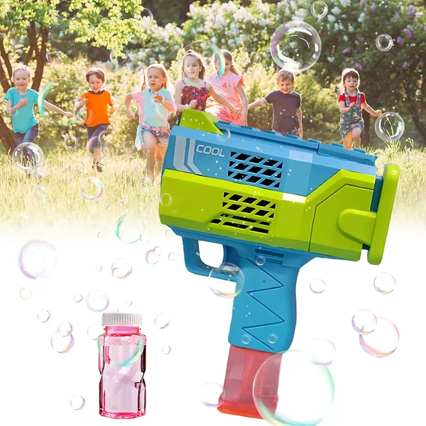 YR271352 Bazooka Bubble Gun Electric Automatic Bubble Makers Bubbles