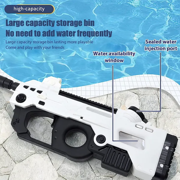 YR274775 P90 Electric Water Gun for Adults 26 ft Range Automatic Wate