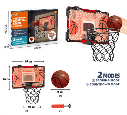 YR305085-Outdoor Toy Foldable Electronic Scoring Basketball Frame Basketball Boar
