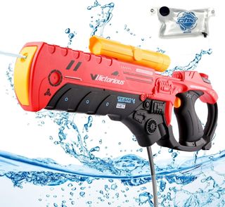 Electric Water Gun with Backpack Modes Large Battery Powered Automatic Toy Gun 550+1000cc High Capacity Excellent Range 35 Ft