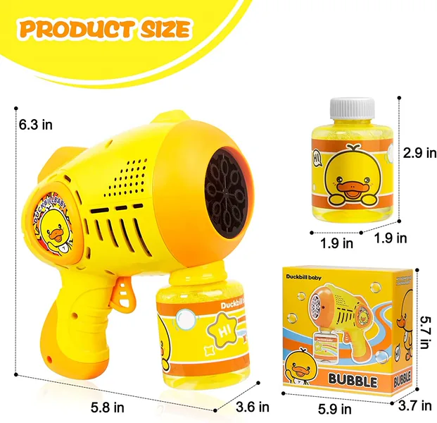 YR271814 Leak-proof Automatic Bubble Gun Toys for Kids Bubble Launche