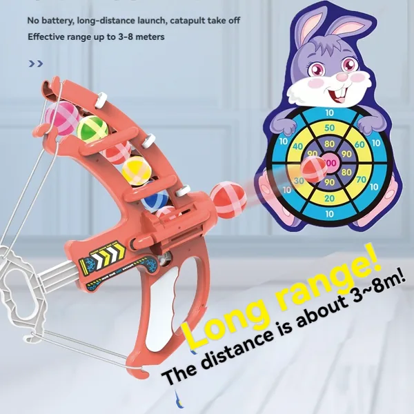 YR306666 Toy Animals Bow and Arrows With Sticky Ball Dartboard Indoor
