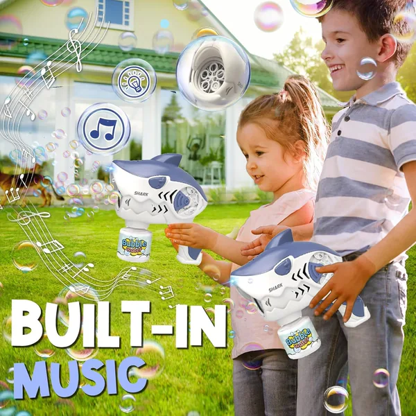 YR303462 Shark Machine Bubbles Gun for Kids Bubble Maker Blower Outdo