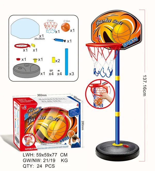 YR303656-Outdoor Toy Sport Toy Basketball Hoop Toss Game Indoor Outdoor Plastic T
