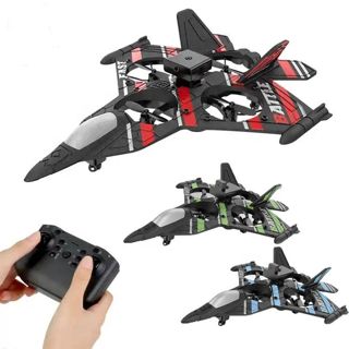 2.4G RC Plane With Obstacle Avoidance EPP Foam Remote Control Airplanes Toys RC Jet Fighter Drone Plane With Camera for Kids