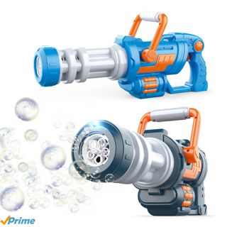 Water Battery Gatling Bubble Gun Electric Soap Maker Music Automatic Bubble Machine Toys Bubble Launcher for Kids