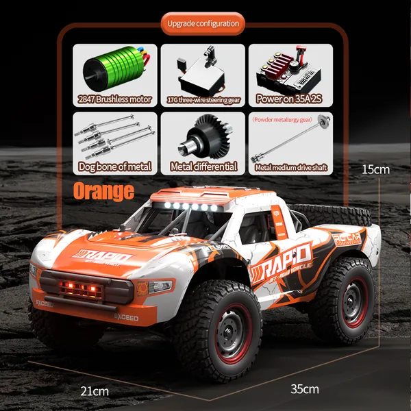 YR272889 70+km/h Brushless Motor 1:14 RC Car JJRC Q130 High-speed Car