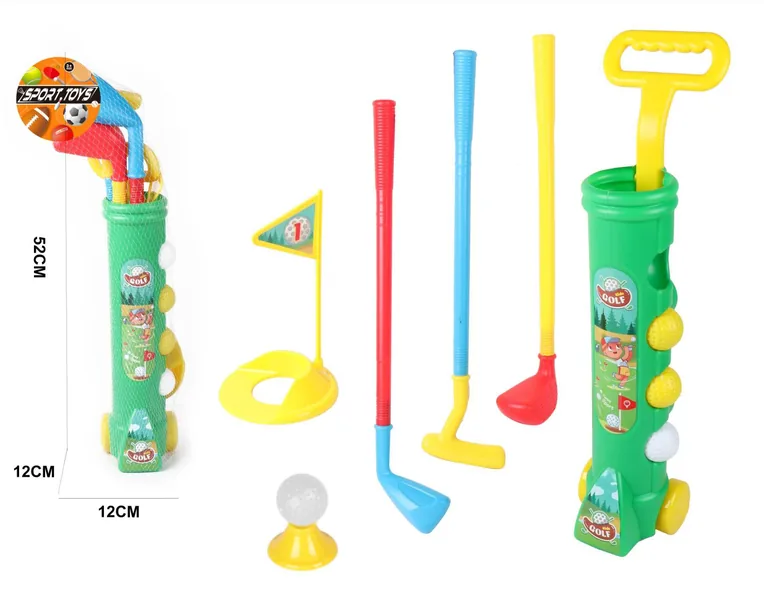 YR304965-Outdoor Toy Mini Golf Club Set Plastic Outdoor Exercise Toy with Golf Ca