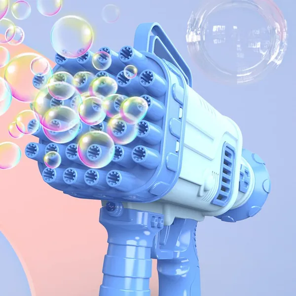 YR258237 Kids Bubble Gun Toy 32 Hole Electric AutomaticMachine Bubble