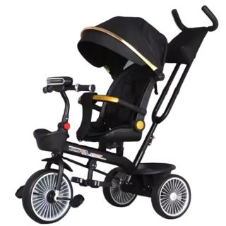 Kids Tricycle Ride on Cars for Toddler 4-in-1 Push Car Cheaper Tricycles for Babies