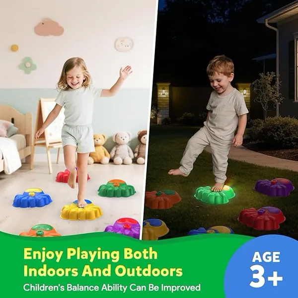 YR337260 Water Spraying & Light Plastic Stepping Stones Educational 6