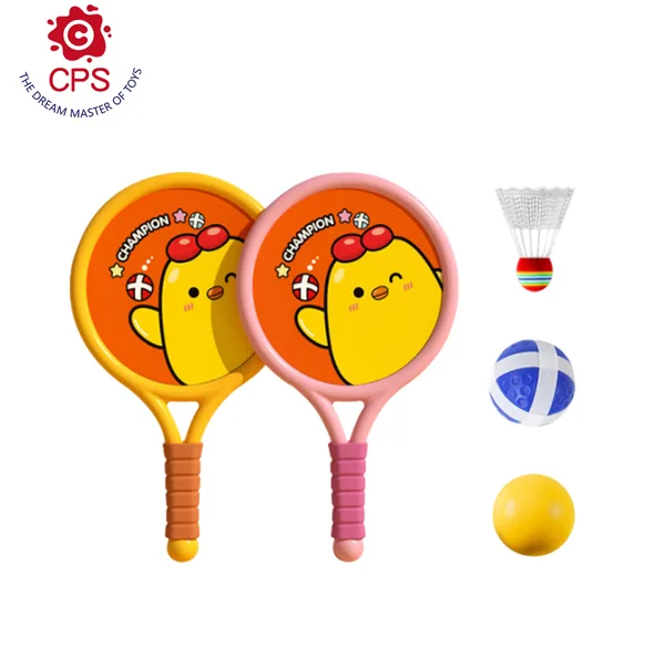 YR307331-Outdoor Toy New Design Animals Style Training Balls Beach Tennis Racket