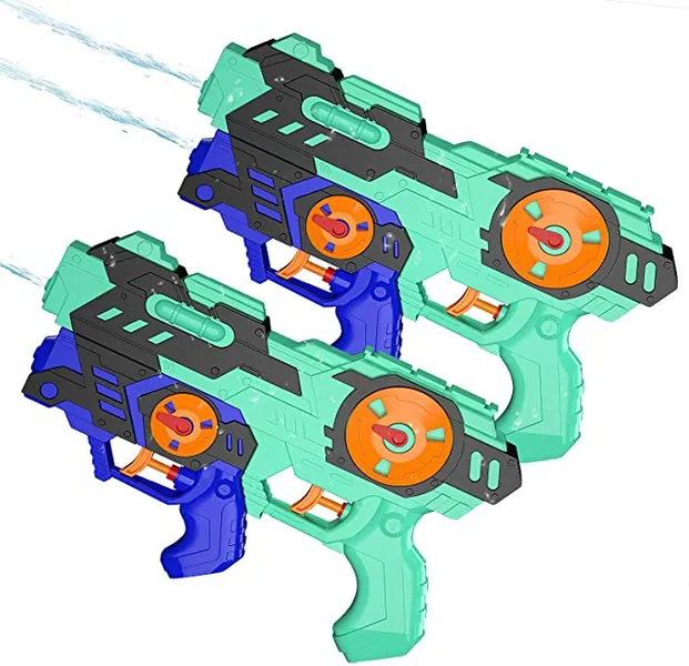 YR255835 2 Pack Two-in-One Super Soaker Blaster Squirt Guns Electric